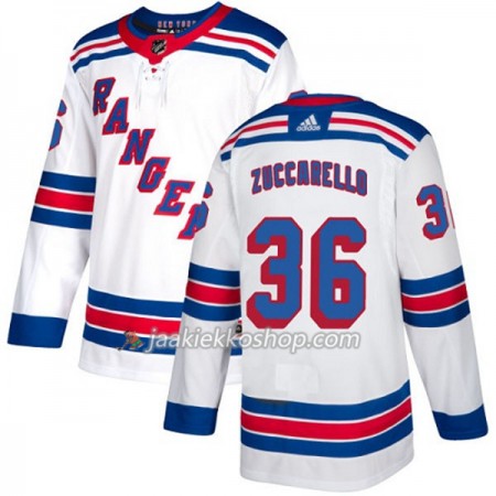 Nainen NHL New York Rangers Pelipaita Mats Zuccarello 36 Adidas 2017-2018 Valkoinen Authentic